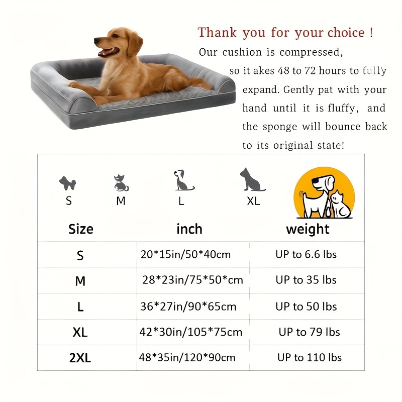 three sided protection cervical design luxury   dog bed cat bed breathable and   for   durable soft long plush Product details 1