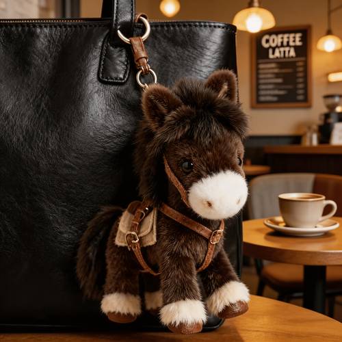 zodiac horse mascot keychain charm a cute horse pattern with inspired details as a portable decorative pendant and practical key accessory that symbolizes good luck and holiday