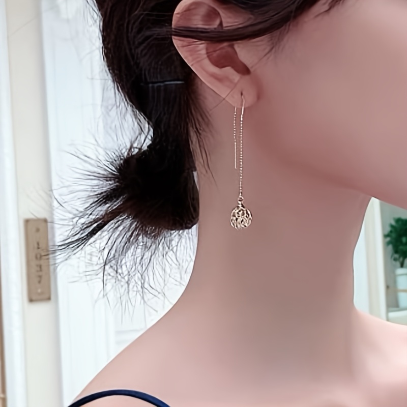 Sexy Tassel Earrings with Rhinestone Accents