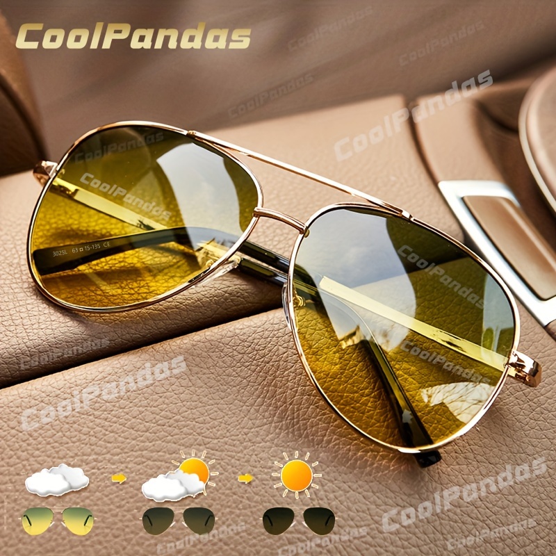 Polarized Photochromic Sunglasses Women Men Driving Night - Temu