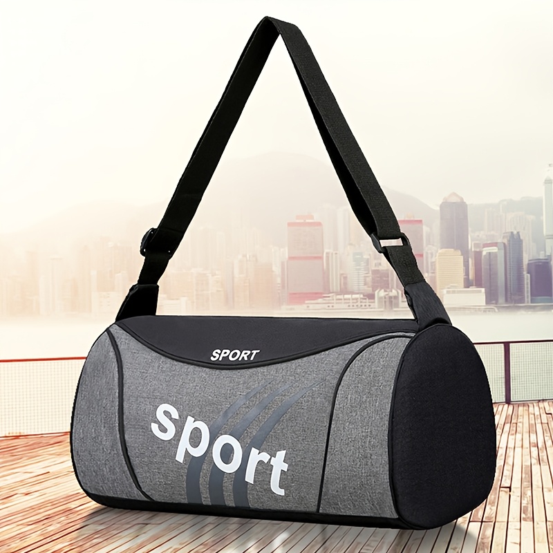 

Sac de Voyage en Nylon, Style Décontracté, Sac de Sport Léger à Fermeture Éclair pour Gym & , Sac à Épaule Fitness Tendance avec Bandoulière Ajustable pour , Motif de Lettres, Sac de Sport