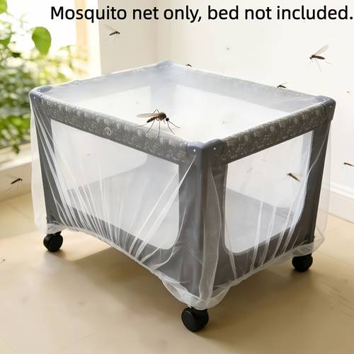 childrens bed mosquito net cover breathable and ventilated easy to assemble lightweight mesh fabric white childrens beds and cribs insect proof ideal nursery decor gift mosquito net sold separately childrens bed not included