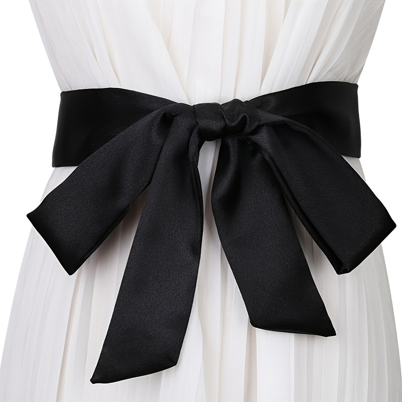 Image of Small Scarf, Women's Spring Summer Scarf Ribbon Headband Long Waist Belt Tie