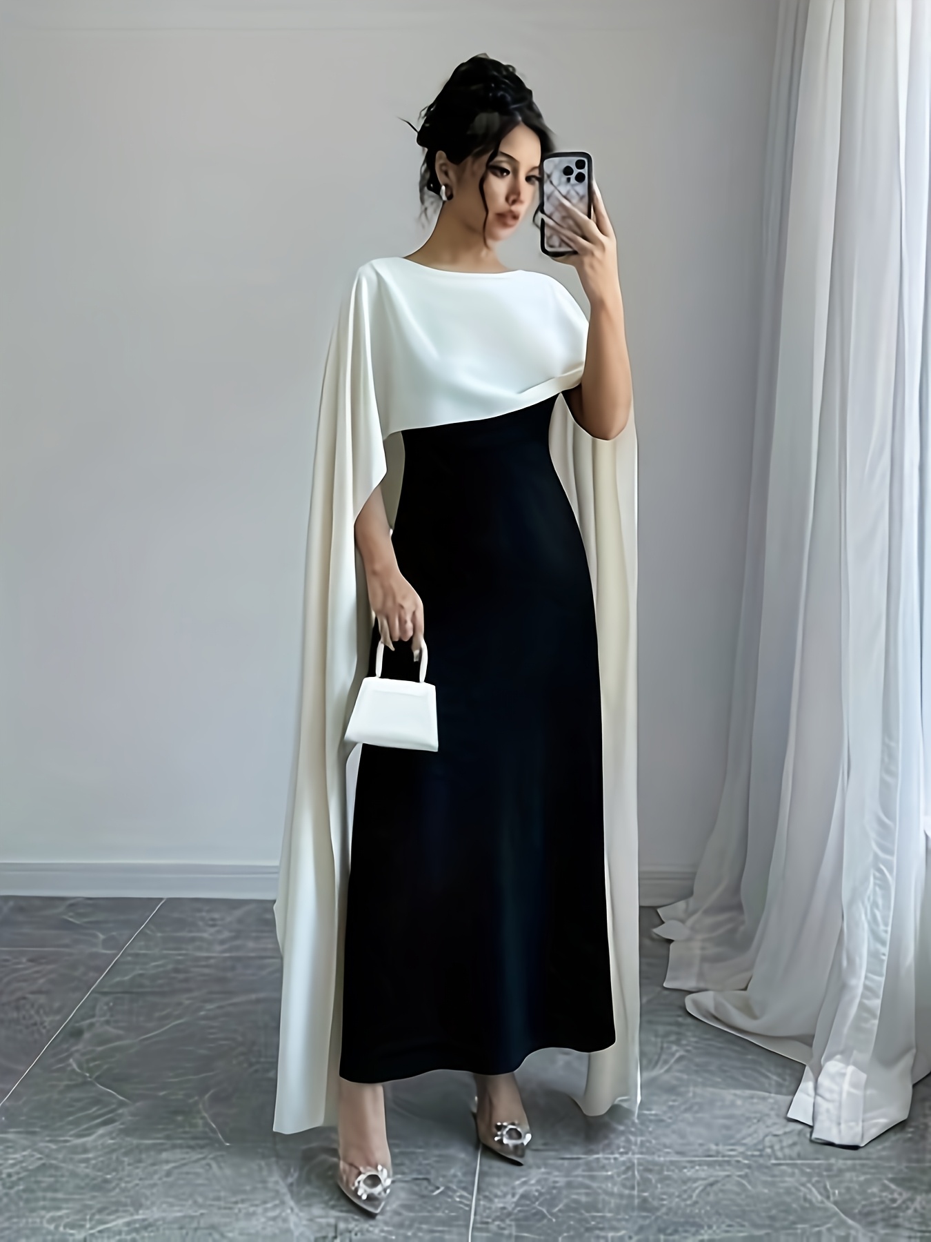 【n.さま】 ritsuko karita formal cape dress 0a2d21bb-4d11-46c7-9613-