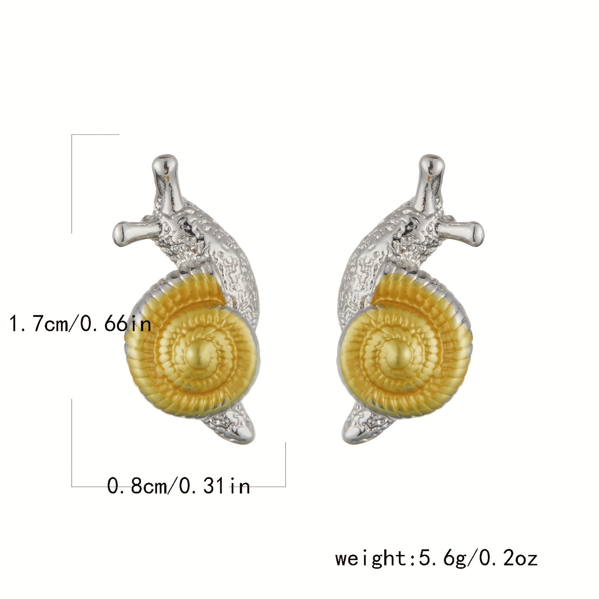 Zodiac Snake & Shell Dangle Earrings, 18K Gold Plated