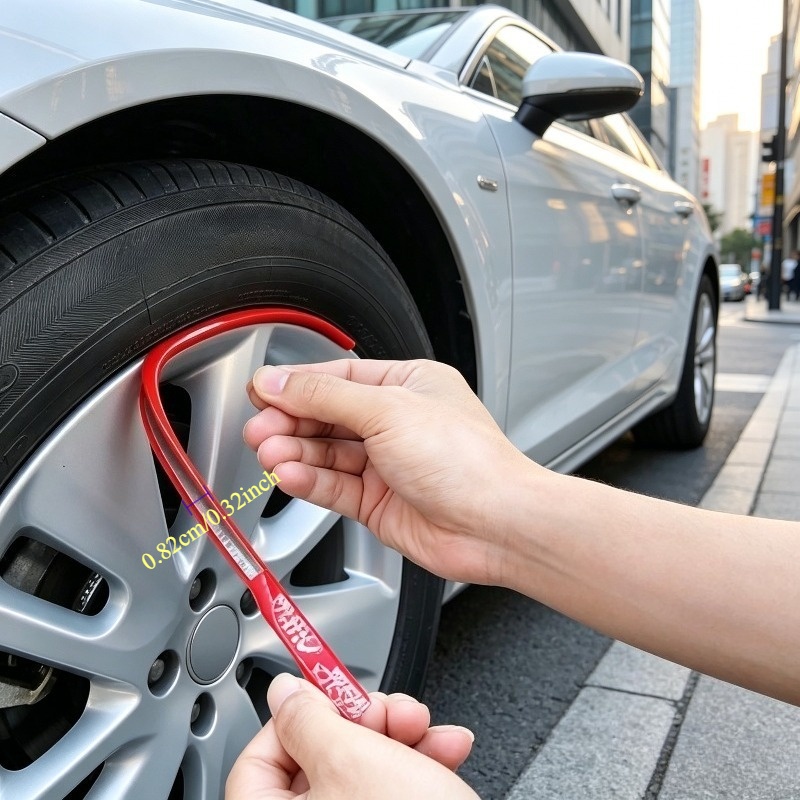 TEMU Universal Automotive Wheel Protector Pads, Rubber Rim Spacers, Vehicle Tire Decorative Strips, Car Tire Reinforcement Strips, , Durable Rubber