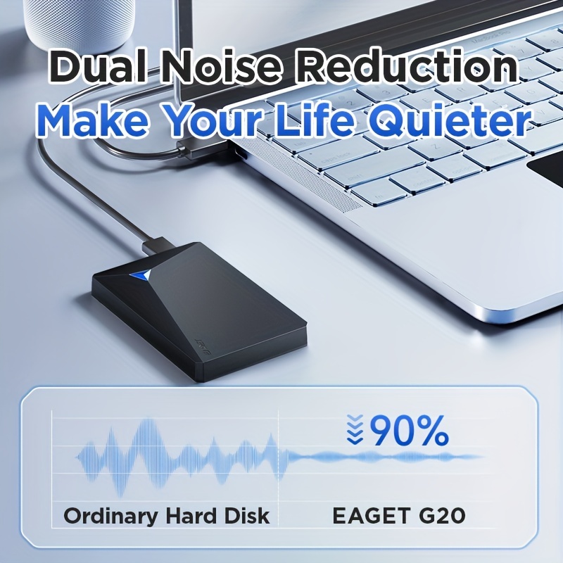 EAGET 500GB Large Storage Portable External Hard Drive, USB 3. 0 Mechanical Hard Drive for PC Laptop PS4 Xbox One Xbox Game/File/Video/Music Storage Expansion Backup 6 EAGET 500GB Large Storage Portable External Hard Drive, USB 3. 0 Mechanical Hard Drive for PC Laptop PS4 Xbox One Xbox Game/File/Video/Music Storage Expansion Backup - Image 6