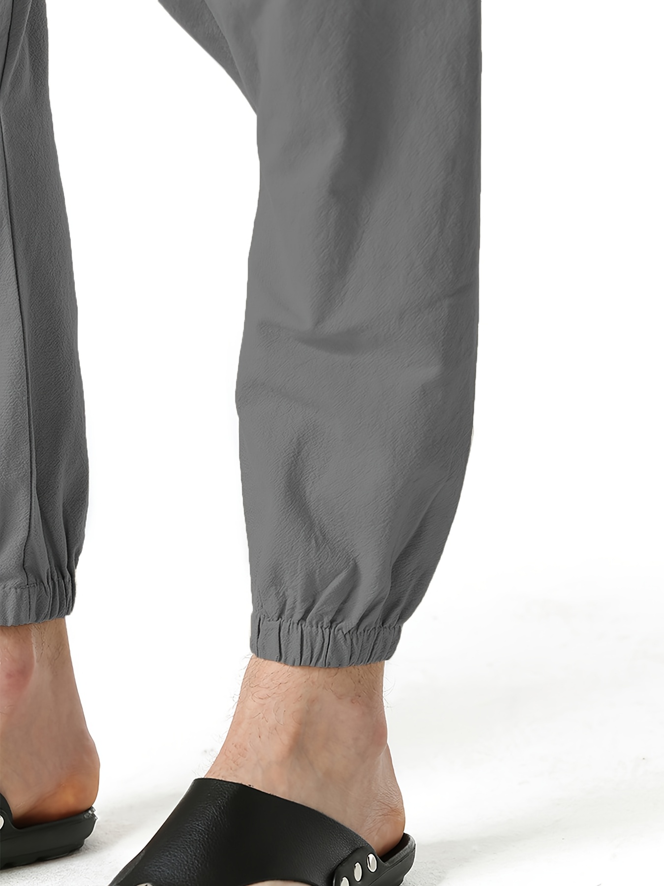 Pantalon Harem Homme Coton Lin Pantalon Harem Homme en Coton et Lin - Taille Oversize à Jambes Larges avec Entrejambe Tombant, Coupe Décontractée Sans Ceinture (S-XXXL) | Tissu Respirant pour Printemps/Automne, Tenue Décontractée et Extérieure | Pantalon Harem Style Bohème à Taille Moyenne pour Homme