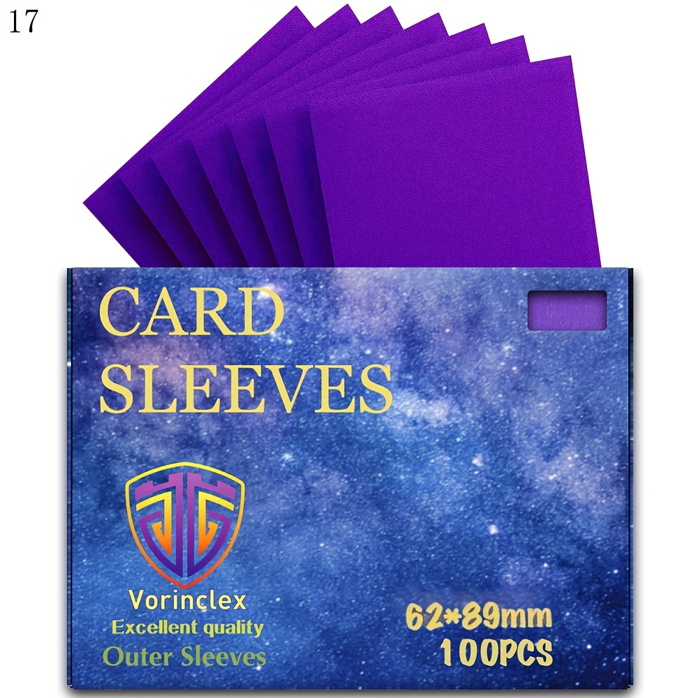 62x89mm card sleeves 99pcs handmade small exquisite Perfect for preserving the quality of your favorite idol photocards Purple Card Sleeve 200 Pack