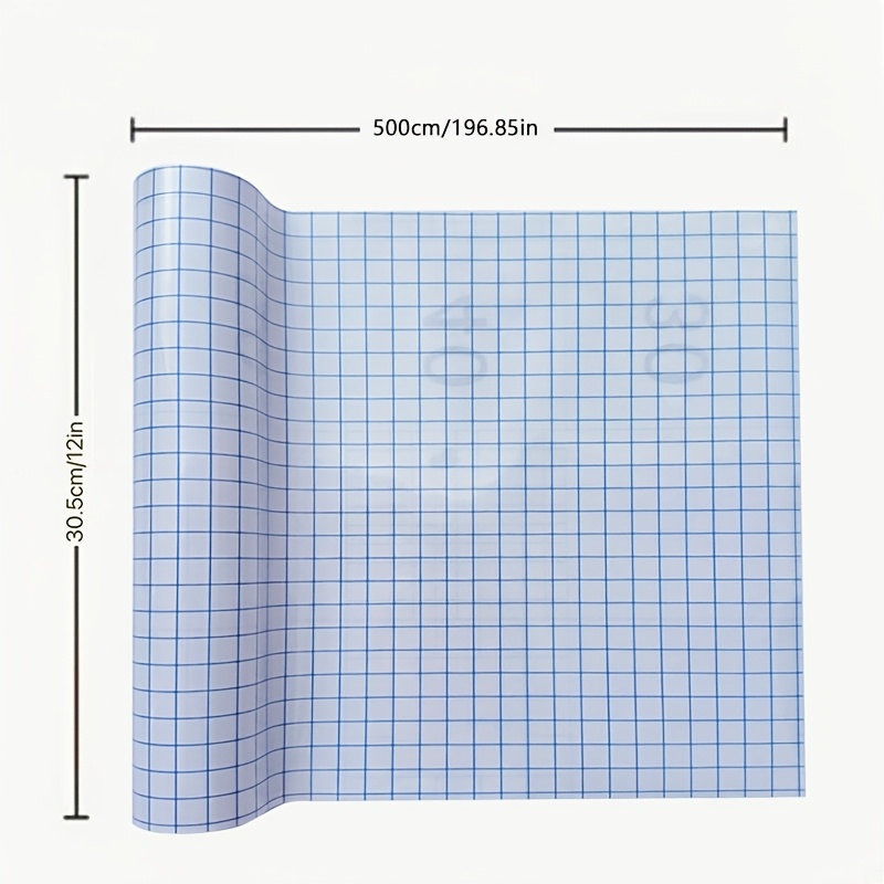 1pc   in lengths of 300 500 1000 1500 3000 cm blue checkered   transfer tape transparent self   transfer positioning   self   transfer labels suitable for printed or   fonts and patterns