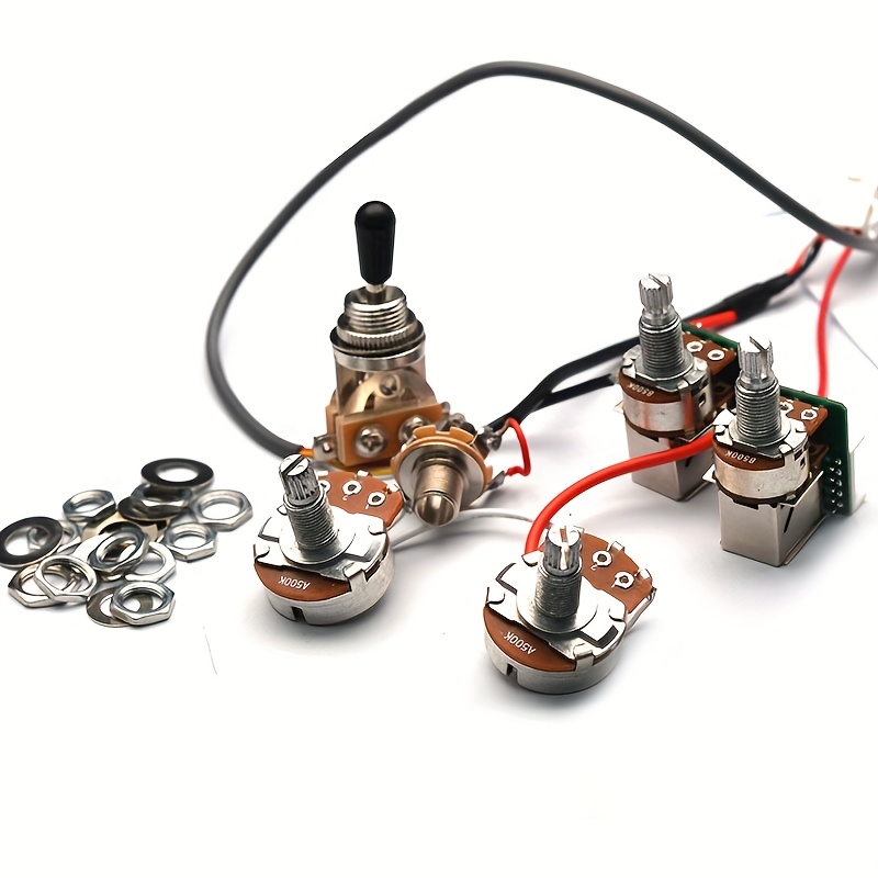 Epi Loaded Pre-wired Guitar Wiring Harness 2T2V with Coil Split Prewired Kits for LP SG DOT