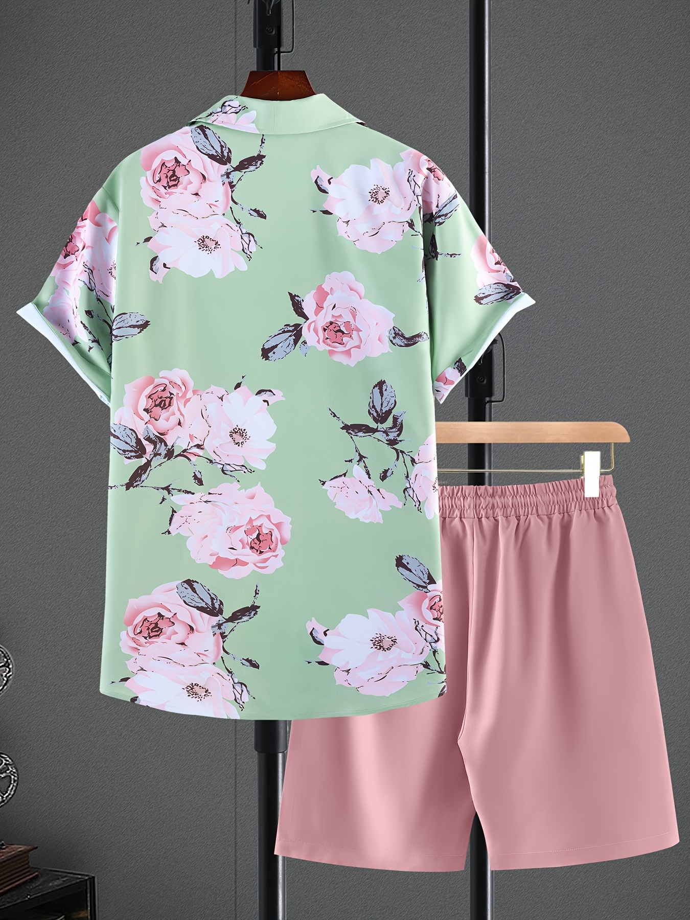 plus size mens gorgeous flowers summer trendy Temu Philippines