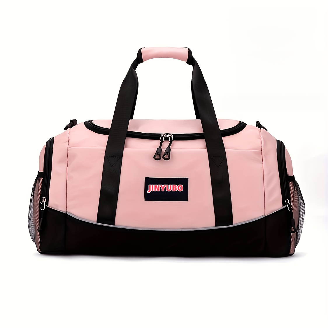 [handheld Fitness Bag] Color-block Fashion Outdoor Travel Bag, Non-slip Wear-resistant Gym Handbag, Large Capacity Sports Luggage Organizer, Handheld Yoga Bag, With Separate Shoe Compartment