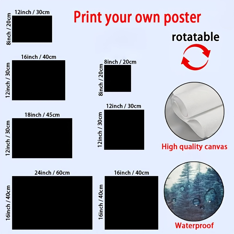 Custom Baby Photo Canvas Print - Frameless Wall Art
