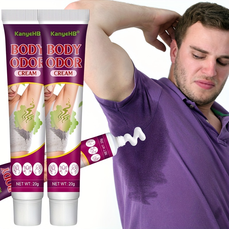 

2pcs Body Odor Care Cream Armpit Deodorant Ointment Gently Clean Armpit Odor Herbal Cream For Armpit, Moisturize Cream