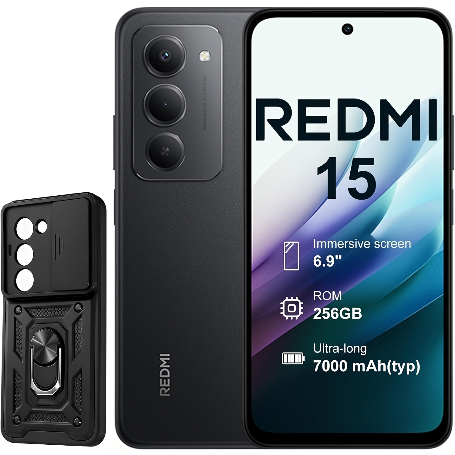 Image of Xiaomi 15 4g 8+256gb Smartphone - 7000mah Battery | Screen 6.9" Fhd+ 144hz | Snapdragon 685 | Dual Camera 50mp | 33w | -curve Design | With A Phone Case