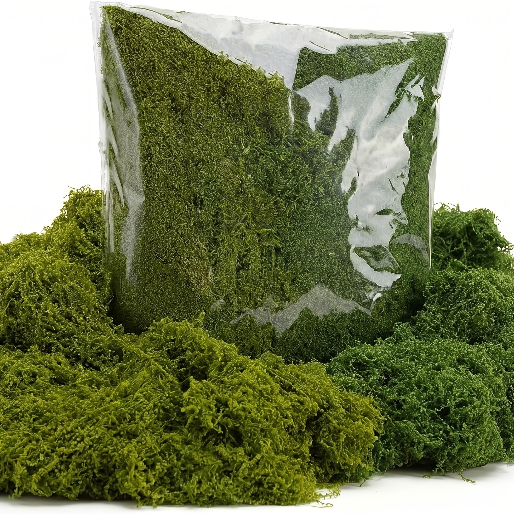 Image of 3 Packs Of Artificial Moss - Fake Moss Handicrafts, Potted Plants, Fairy Tale Garden Decorations, Diy Table , Wedding Party Decorations, Home And Office Ornaments