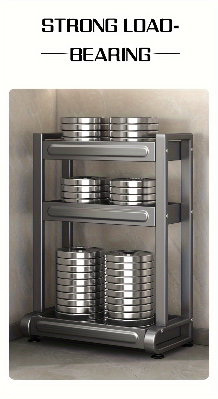 3 tier metal spice rack organizer multipurpose countertop storage for kitchen tools cutlery holder gray tiered shelf for convenient organization   kitchen accessory rack details 3