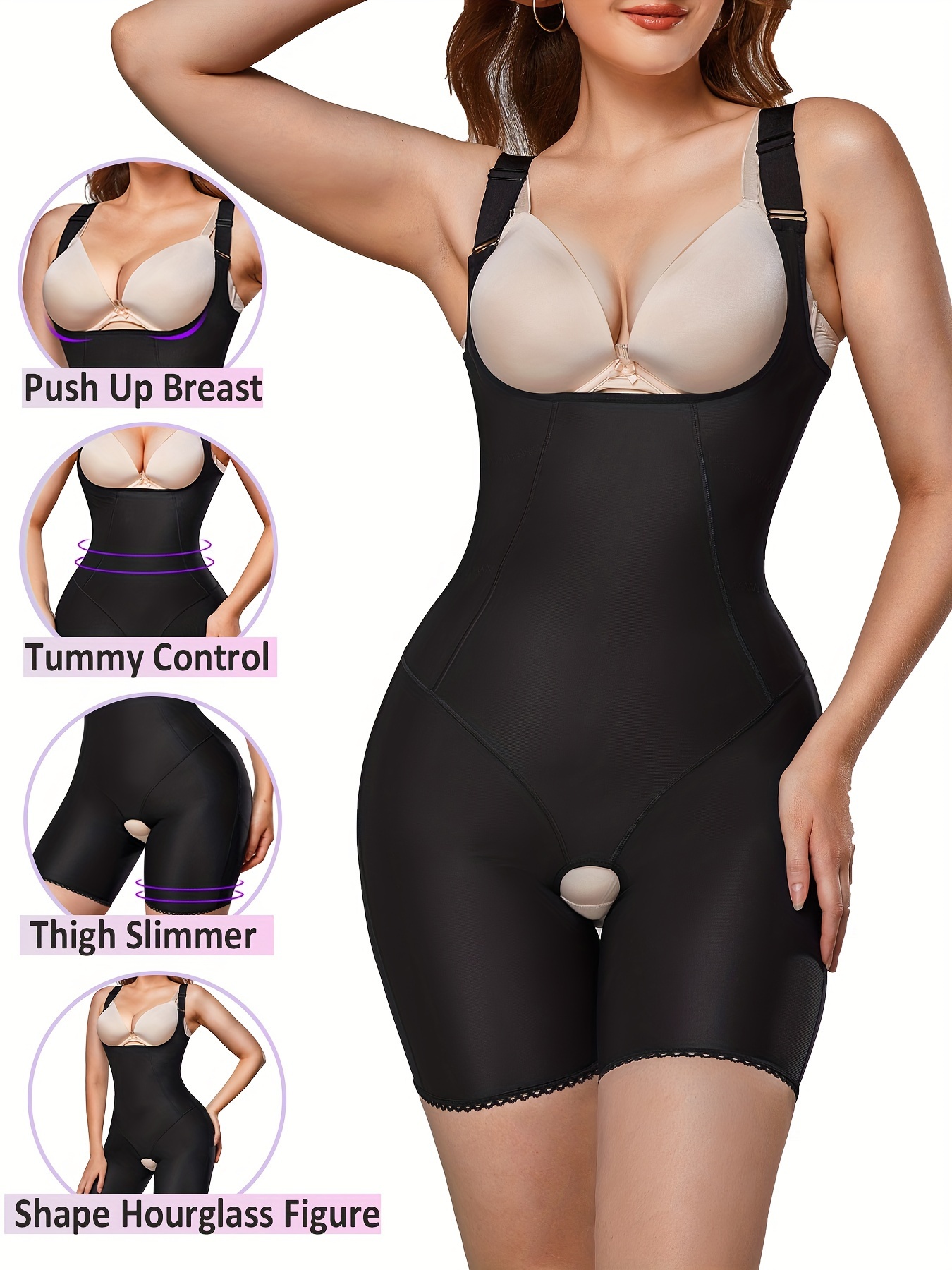 Women's Body Shaper Tank Top Corset, Push Up & Tummy Control, Waist Trainer