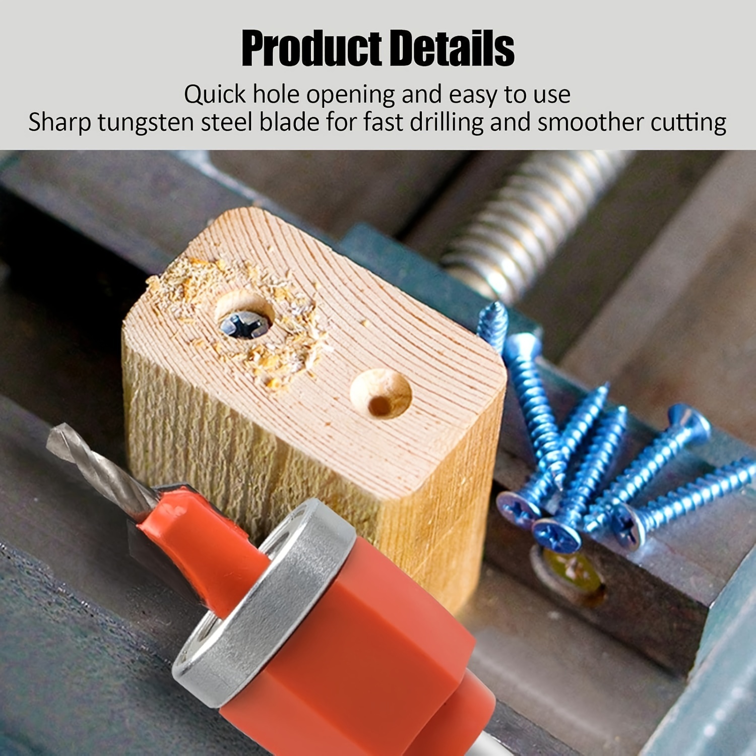 Woodworking Limiting Counterbore Drill Set Adjustable Temu