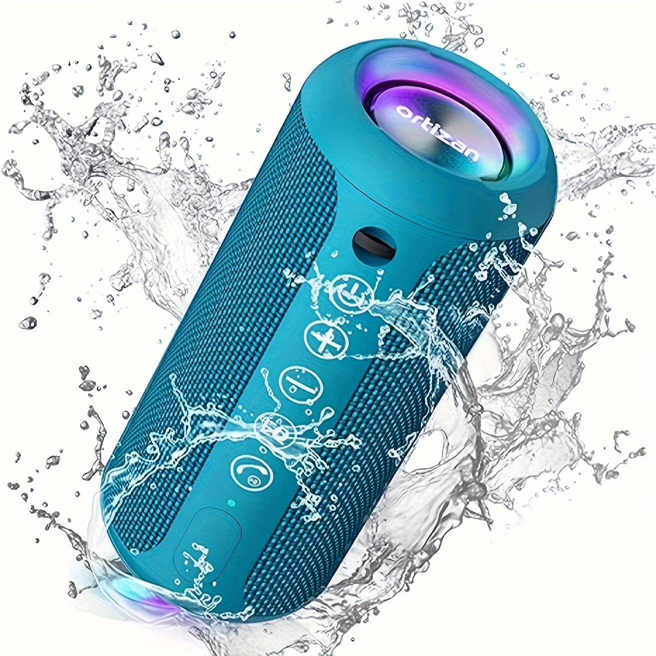 

Ortizan Portable Speakers, Wireless Speaker With 24w Loud , , Waterproof Wireless Speaker With Wireless 5.3, Rgb Lights, Dual Pairing, 30h For Home, Outdoor, Party