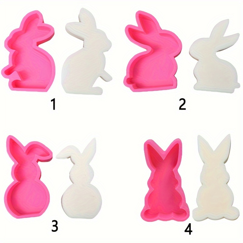 Three-dimensional Rabbit Shape Silicone Mold - Temu Canada