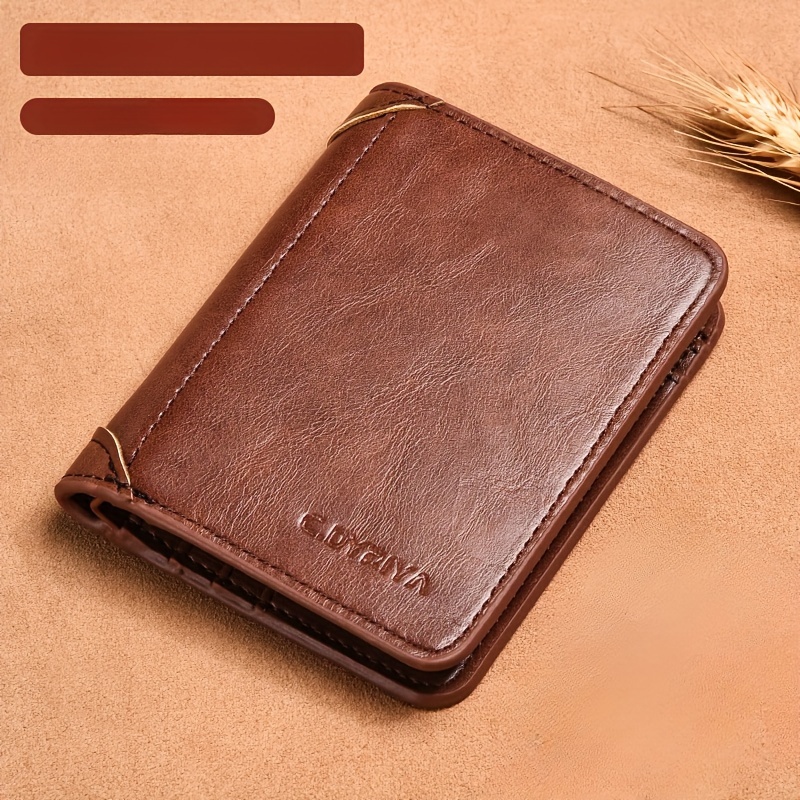 TEMU 1pc Bifold With Id Window, Rfid Blocking, Credit - Gift For Him