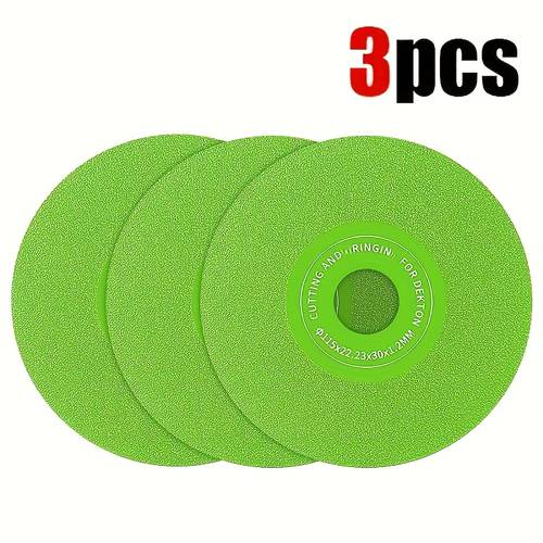 1 3pcs 4 5 115 x 22 23mm diamond and cutting discs flat with 7 8 for marble quartz ceramic glass