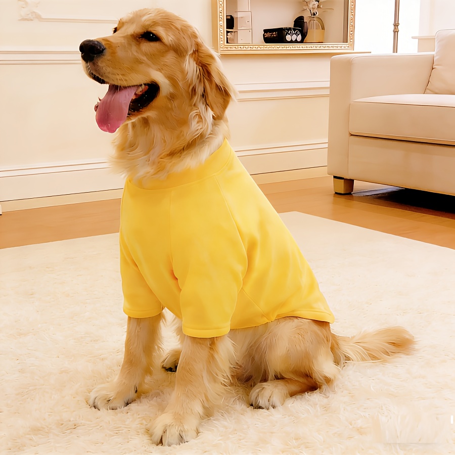 medium to large dog single sided lined sweatshirt dog crewneck base layer pet   and outing wear Product details 3