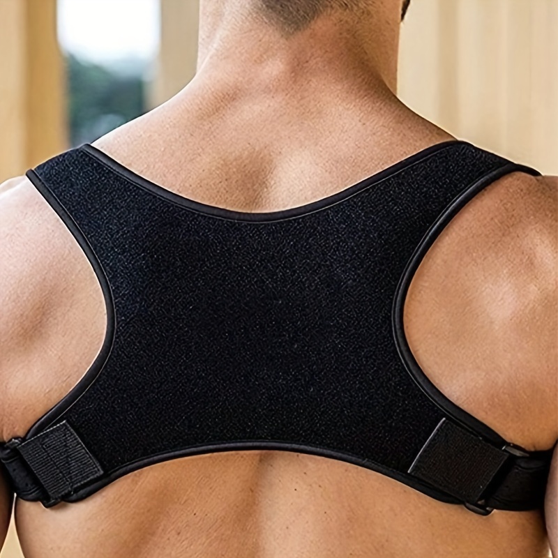 

1pc Adjustable Breathable Anti-hunchback Correction Belt For Men And Women - Posture Corrector And Shoulder Support Waist Belt