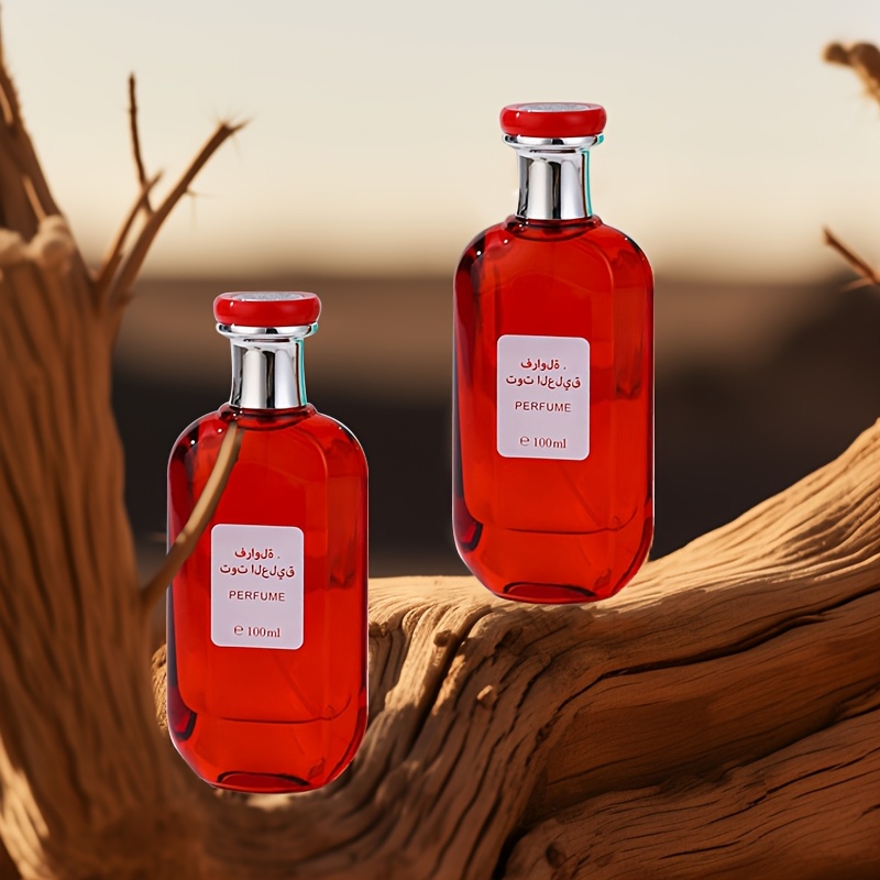 Image of 100ml*2, Orange Musk Sandalwood Perfume, To Women, Fresh , Floral Notes, Long Lasting Romantic Perfume, Elegant Fragrance For Men And Women Couples, Perfect For Daily