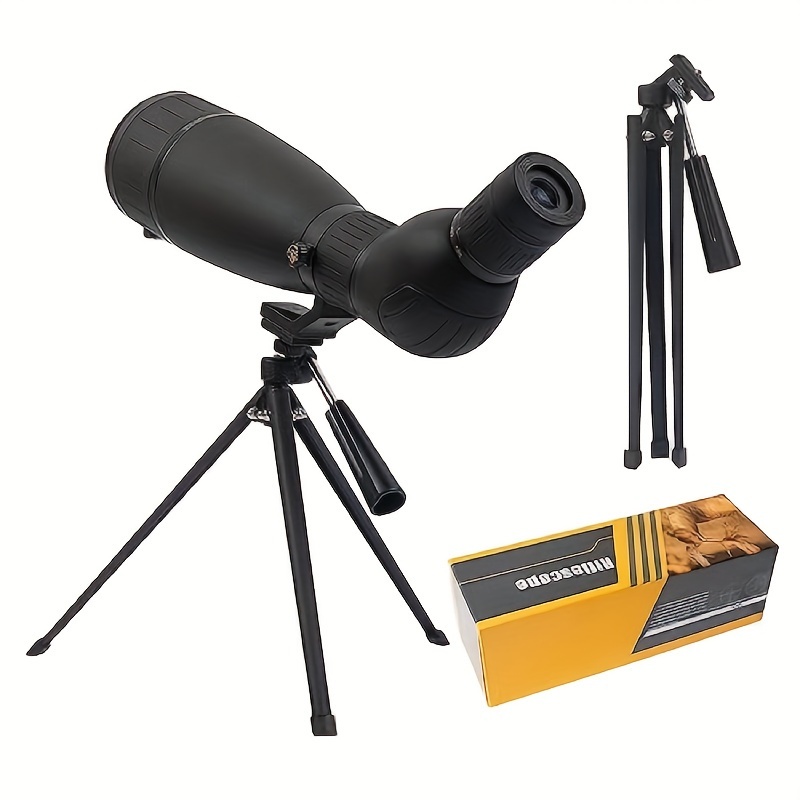 

Fetch 20-60x80 Prism Silver-plated Hd Bak4 Spotting Scopes (water-resistance Long Range Spotting) With Metal Tripod And Carry Bag (20-60x80 Without Phone Holder)