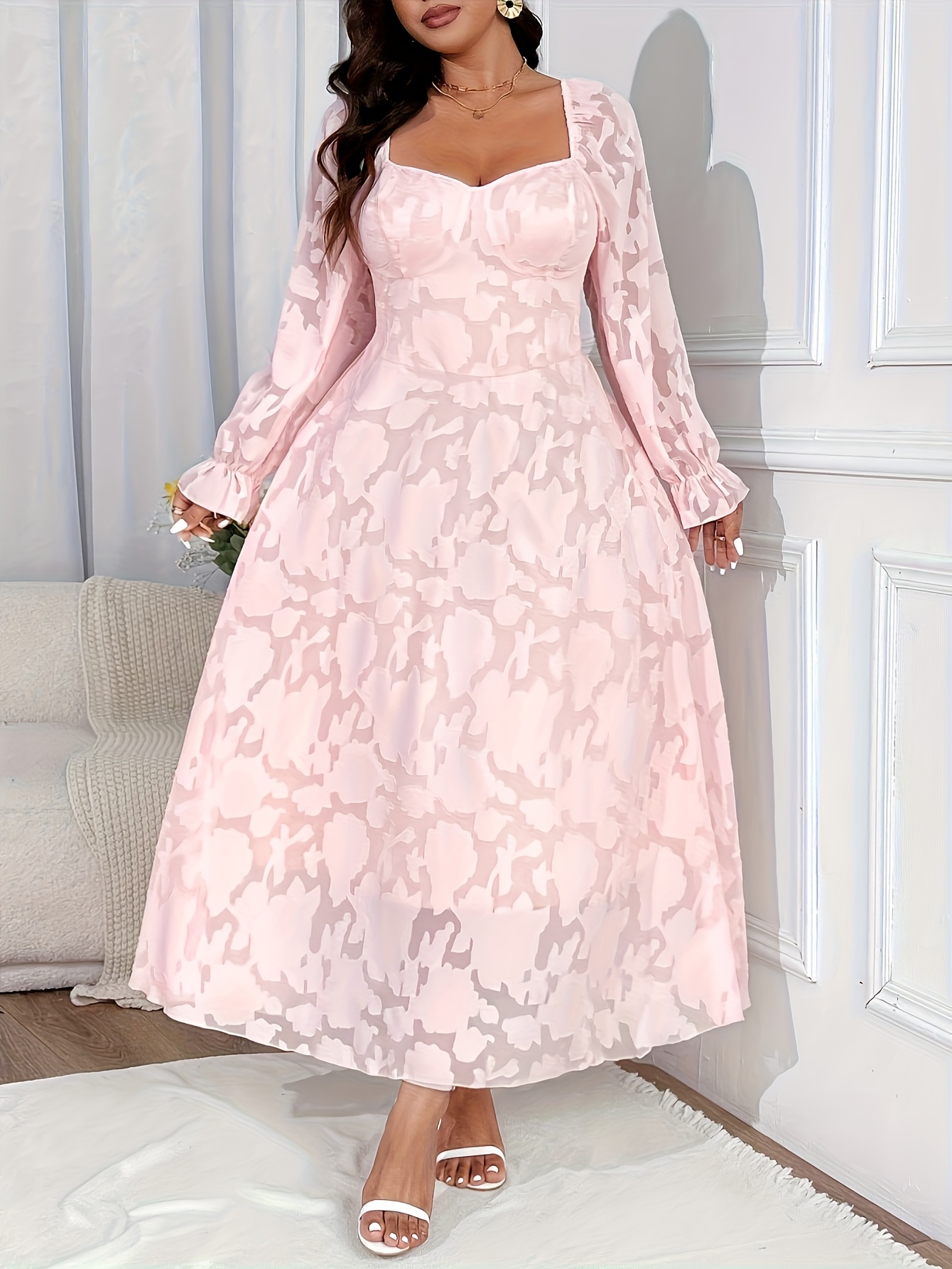 Robe Satin Rouge Femme Taille 8 - Sans Manches Avec Volants - Occasion Très Bon état