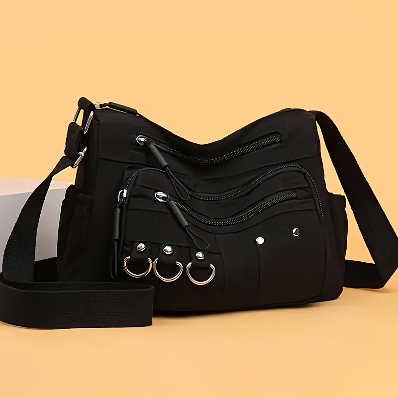 Image of New Multi-zipper Pocket Women's Body Bag And Shoulder Bag, Adjustable Strap, Suitable For ' Gatherings, Shopping, Daily Commuting, And Gifting