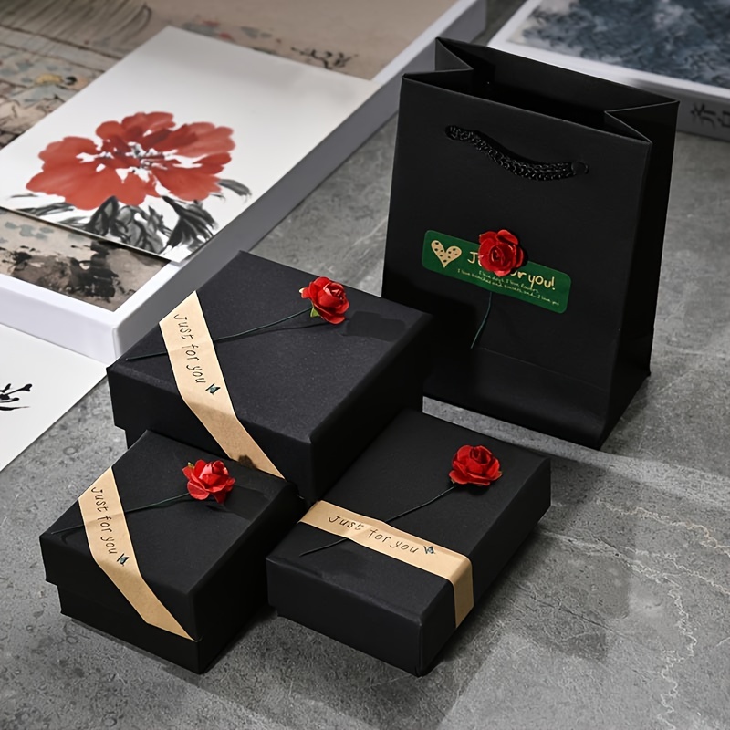 

Elegant Paper Gift Box For Jewelry - Rings, Necklaces, Bracelets | Ideal Festival & Present