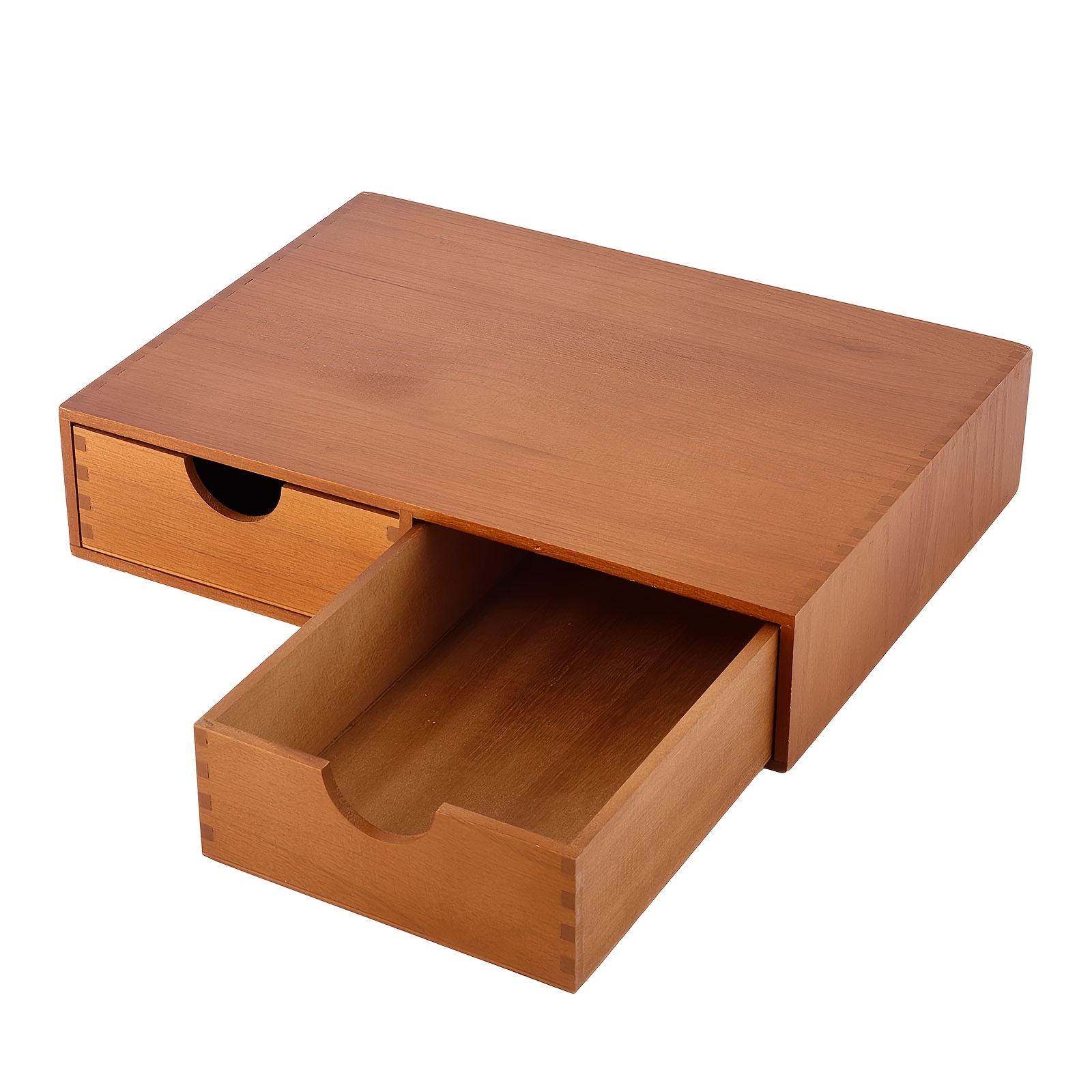 TEMU Organisateur de capsules de café en bois avec tiroirs coulissants et plateau supérieur - Rangement de comptoir encombrant adapté pour , café à ,