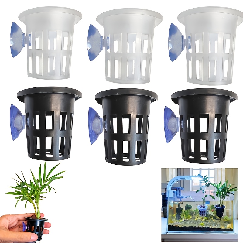 Hohopeti 2stuks Aquarium Plantenbakken Met Duurzame Plantenhouders Voor Hydrocultuur Aquariums Geschikt Voor Waterplanten Decoratie Tuinen Balconies