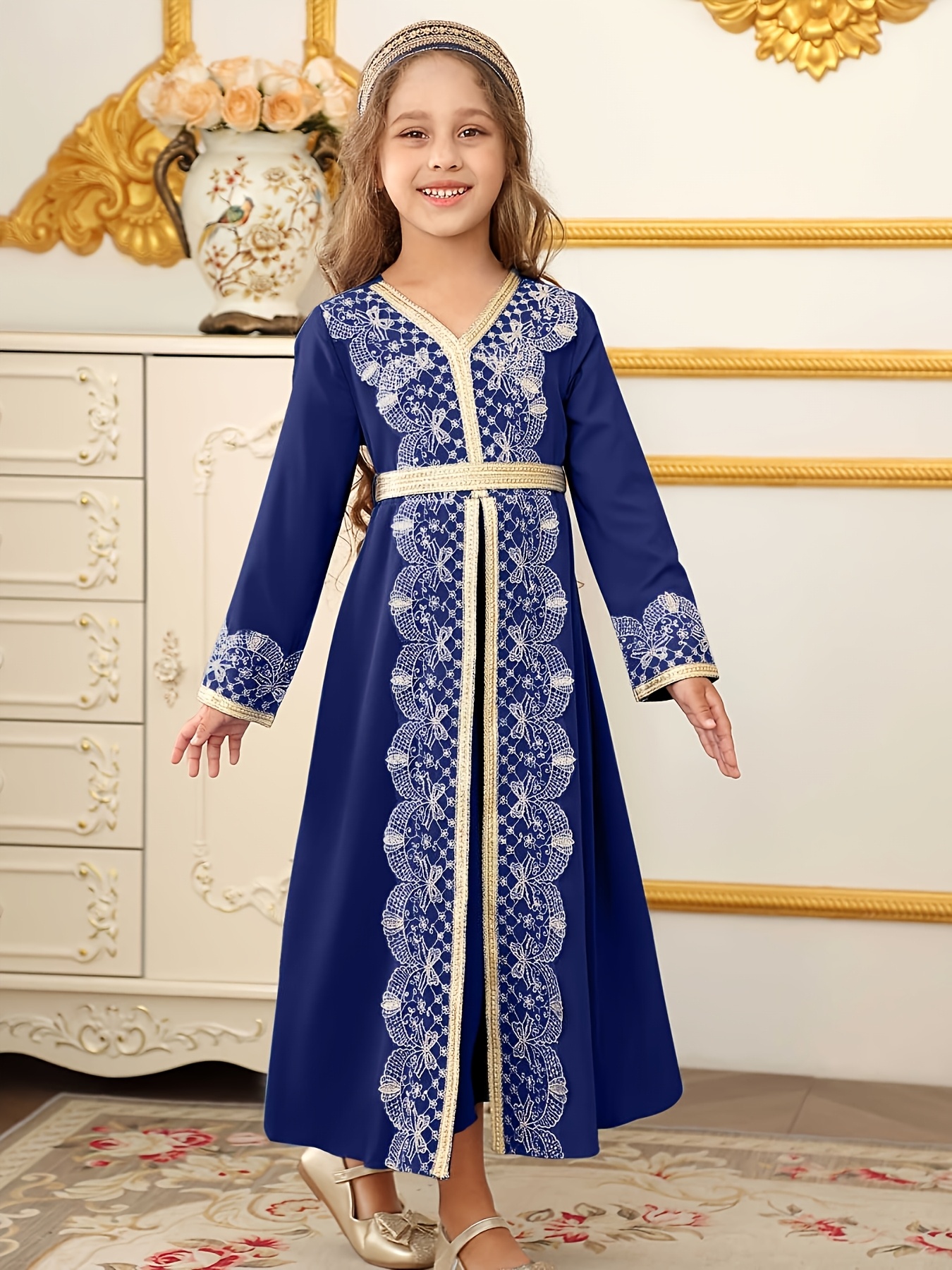 green emerald velvet dress Muslim Dress for Women Full Cover Long Sleeve Satin Islamic Arab Robe  Casual Sequin Maxi Dress Abaya Kaftan Ramadan Festival Vintage Printed  Fashion Clothes Morrocan Kaftan Dress Navy 2X at Amazon Women's