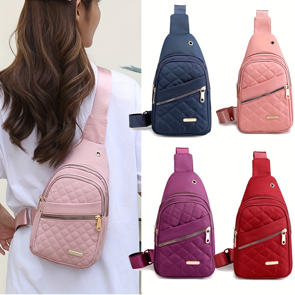 

Small Sling Bag For Women, Chest Bag Daypack Crossbody Backpack For Travel Sports Running Hiking With Adjustable Strap For Daily Use