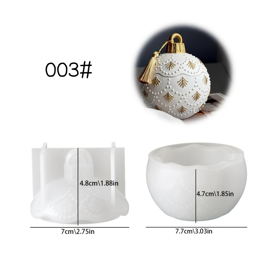 Image of Resin Mold Set Sells Styles Of Circular Storage Box Decoration Molds With Circular Dots And Stripes, Suitable For Making Dropper Gypsum Candles, Products, Home Decoration Tables, And Silicone Molds