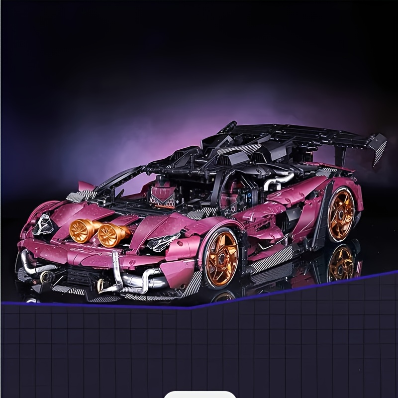 TEMU Ensemble de construction de supercar avec 4350 pièces, modèle à l'échelle 1:8 pour adultes, blocs de construction , cadeau idéal pour les