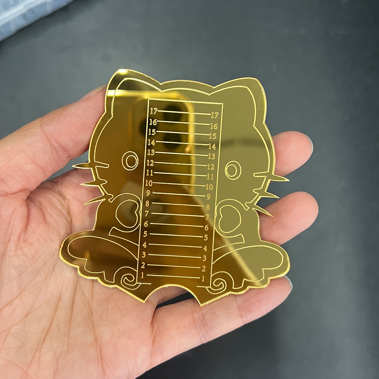 TEMU -shaped Nail Tips Length Measuring Tool