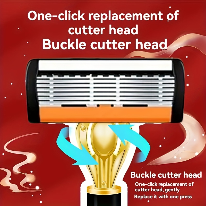 Men's Stainless Steel Safety Razor with Replacement Blades