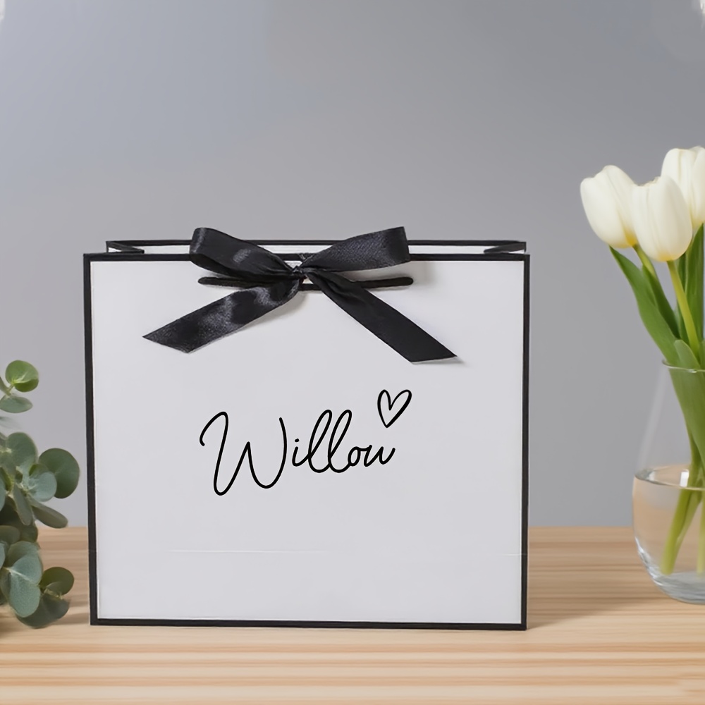 Gift For Her/him 1pc Custom Personalized Bridesmaid Gift Bag Wedding Gift Bag Bachelorette Party Bag Welcome Gift Bag Bride Party Gift Bag Elegant Gift Bag Custom Gift Bag