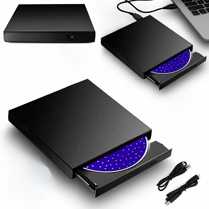 usb external cd dvd drive for laptop     portable optical   shockproof noise canceling compatible with windows   os dvd rw cd rw reader and writer