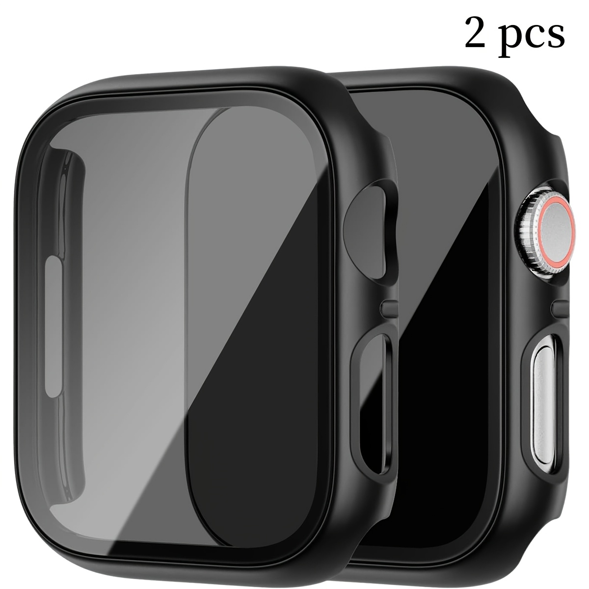 

2pcs Privacy Screen Protector & Case For Apple Watch - Ultra-thin Tempered Glass, Anti-peeping, -resistant, Compatible With -ultra, Sizes 38-49mm - Black, Apple Watch Case