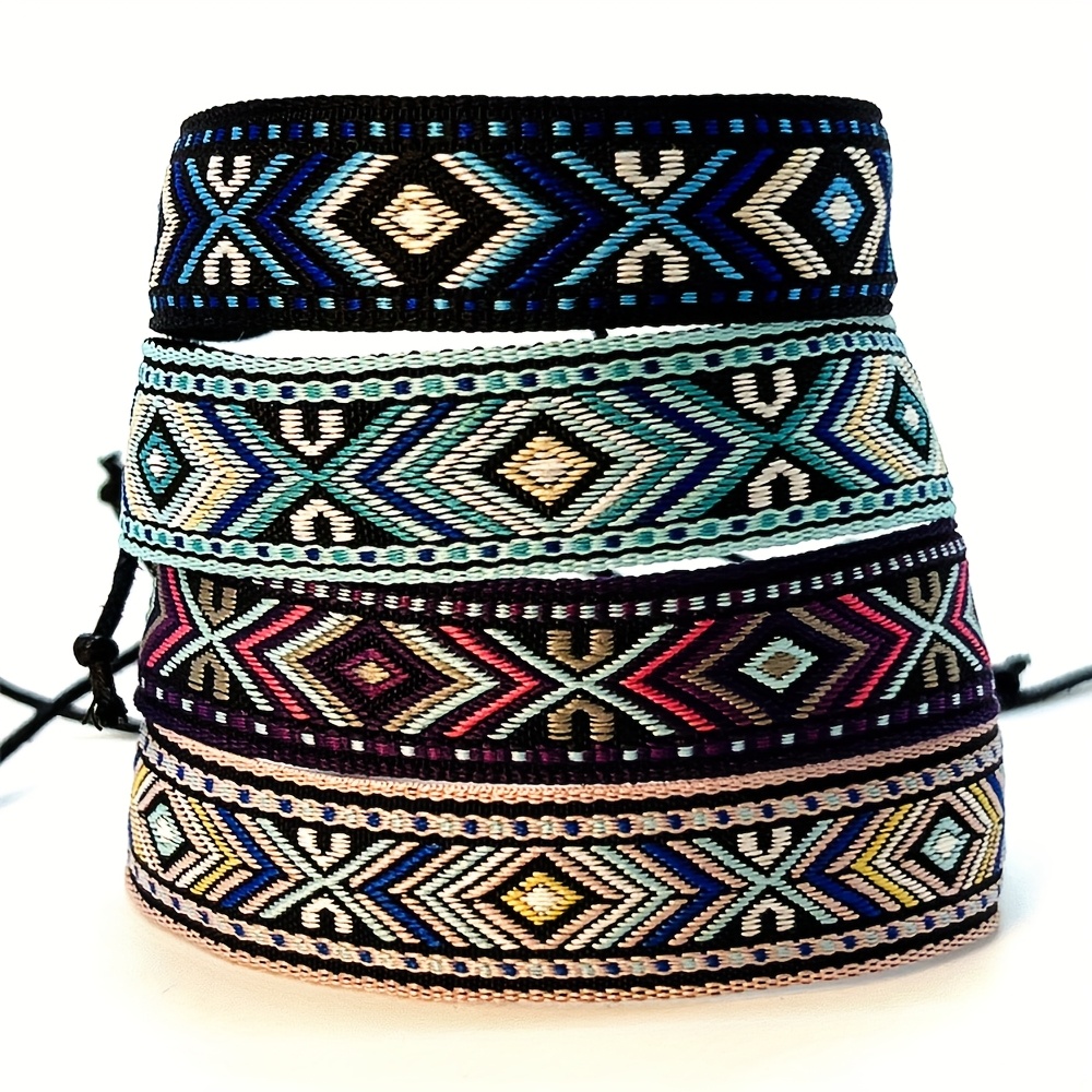 Adjustable Geometric Print Bohemian Men's Bracelet