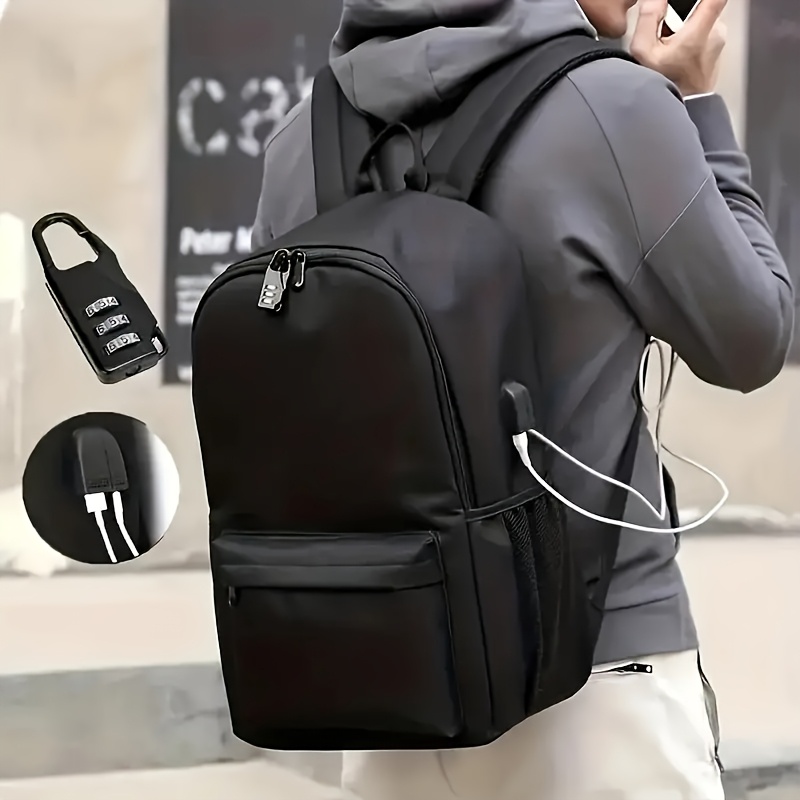 3pcs sets luminous printed backpack large capacity student lightweight casual backpack with crossbody bag and pencil details 1