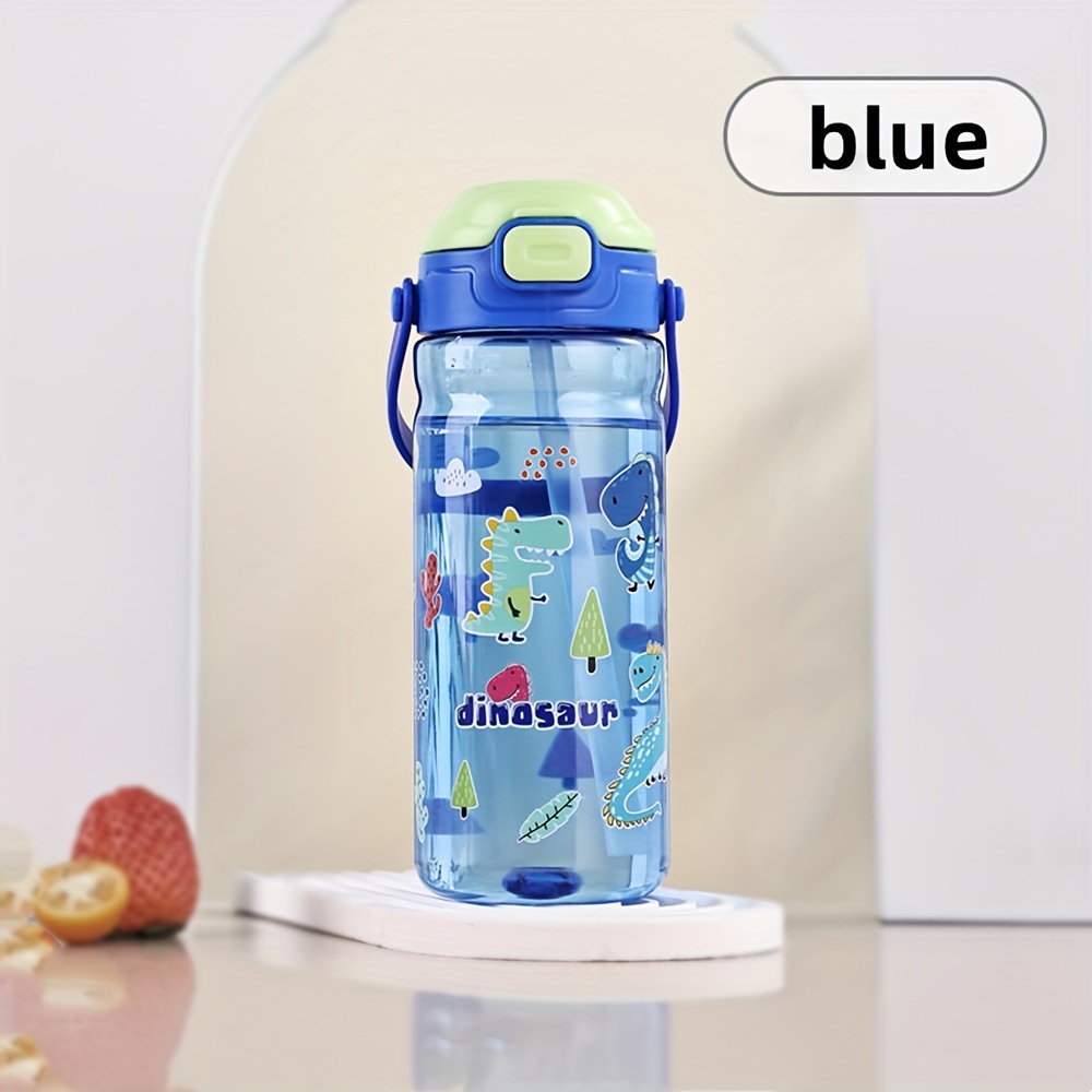 Image of 550ml Cute & Portable Water Bottle With Straw, Large Capacity, Perfect For Outdoor Activities & Travel Water Bottle