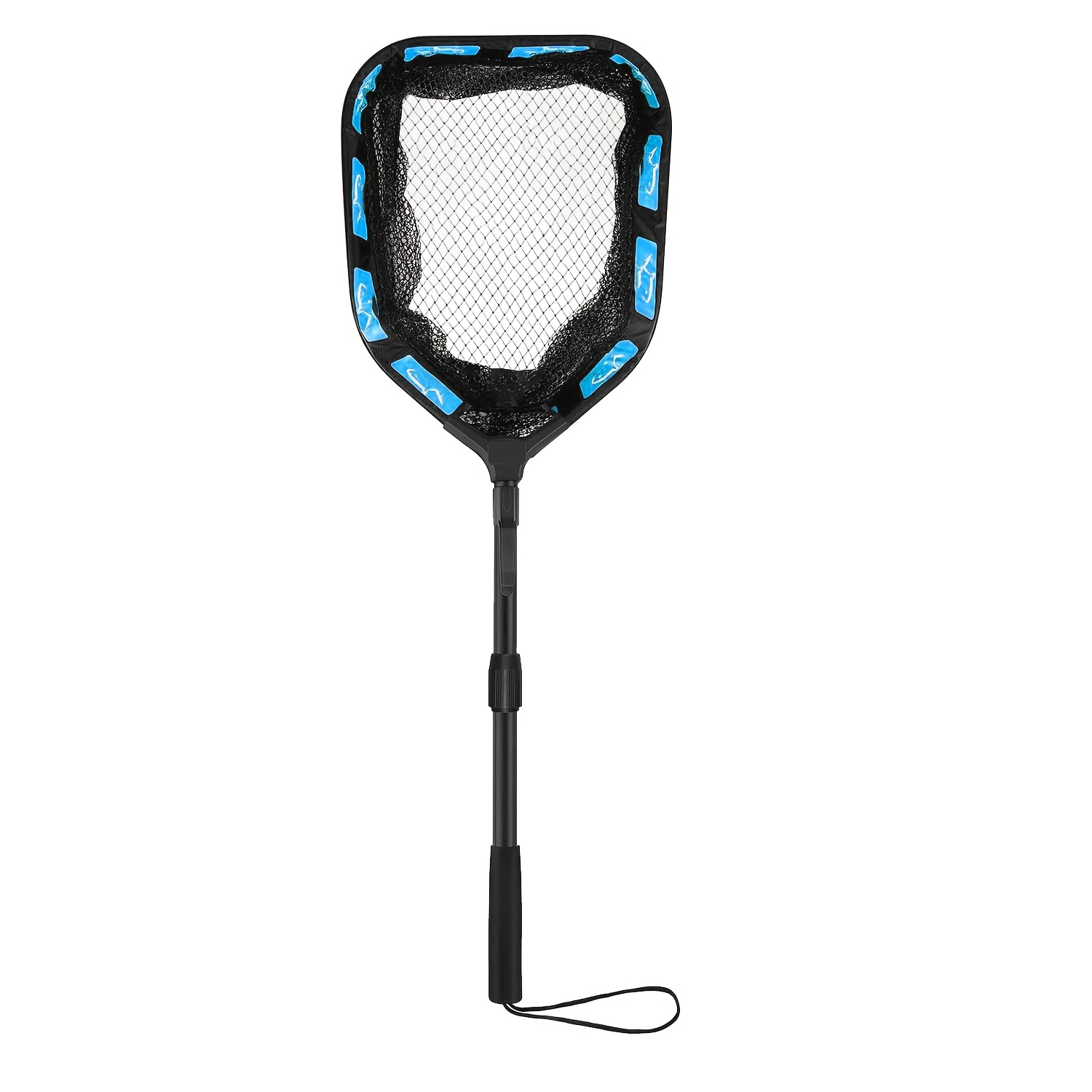 Image of 1pc Nylon Landing Net Large Fishing Nets For Saltwater Heavy Duty Big Kayak Folding Retractable Long Handle 80cm/100cm/150cm